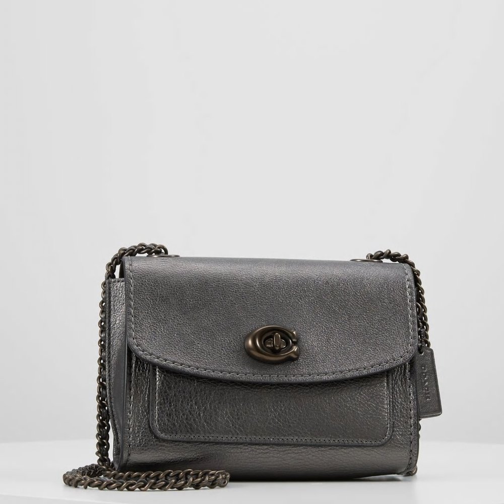 ❤️ Coach Parker Metallic Leather NWT